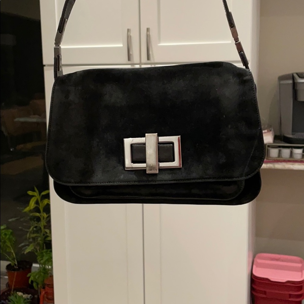 Gucci Black Suede Shoulder Bag